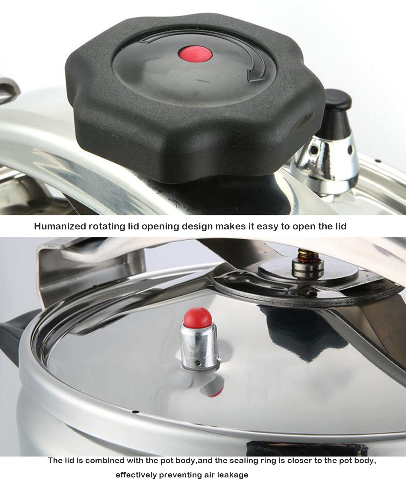 25 Quart Large Stainless Steel Pressure Cooker with Safety Lock - Explosion-Proof, Multi-Functional Steamer & Canner - Compatible with All Hob Types (Gas, Electric, Induction) - Perfect for Home Cooking, Canning, Meal Prep & Large Gatherings