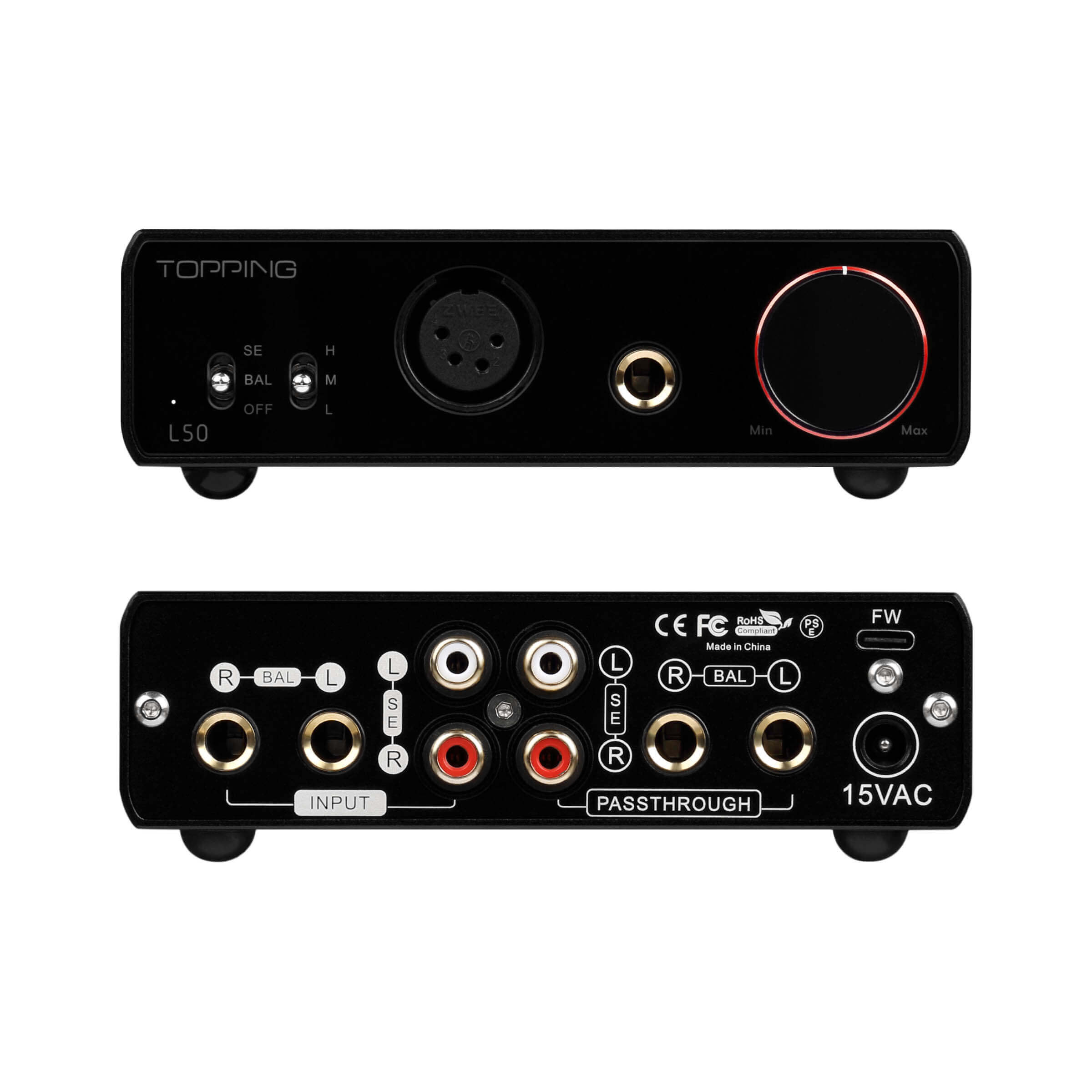 TOPPING L50 High-Performance Headphone Amplifier with NFCA Modules - Perfect for Audiophiles, Studio Recording & Home Audio Systems