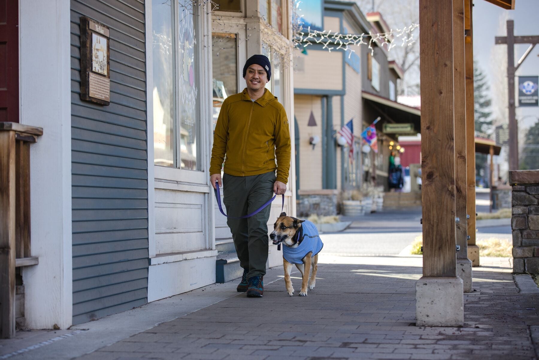 Ruffwear Hemp Hound Dog Sweater - Heliotrope Purple Knit Pullover for Small & Medium Dogs - Warm & Stylish Winter Apparel for Outdoor Adventures & Indoor Comfort