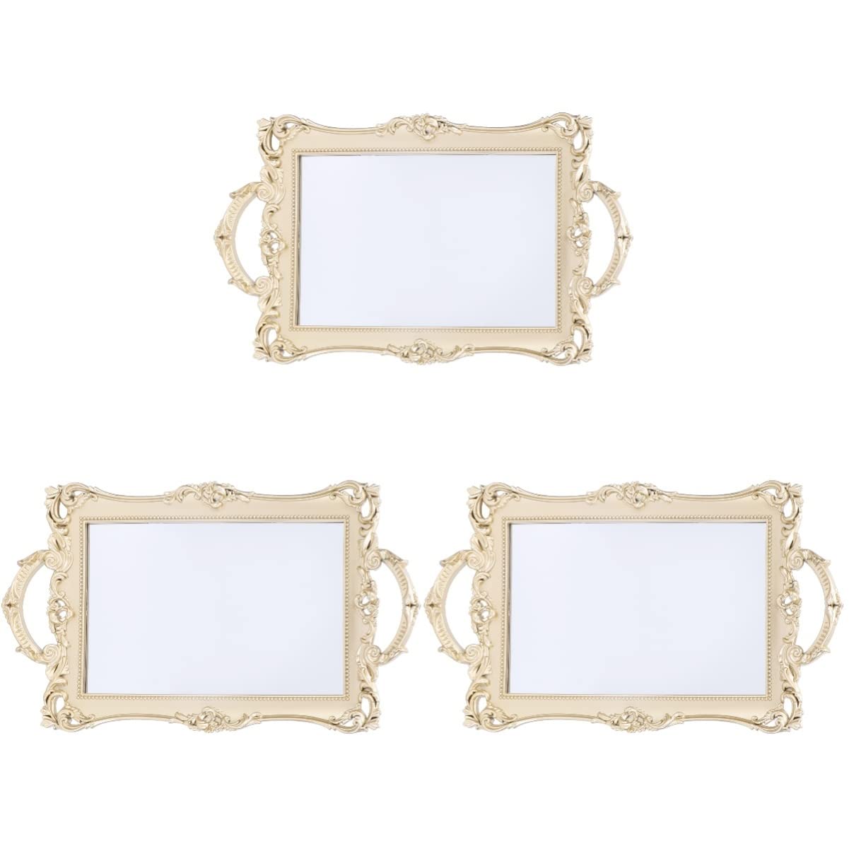 Bestoyard 3-Piece Vintage Jewelry Organizer Set - Retro Ring Display Tray, Earring Holder & Trinket Dish for Jewelry Storage | Perfect for Vanity, Dresser, Bathroom Counter & Gift Giving