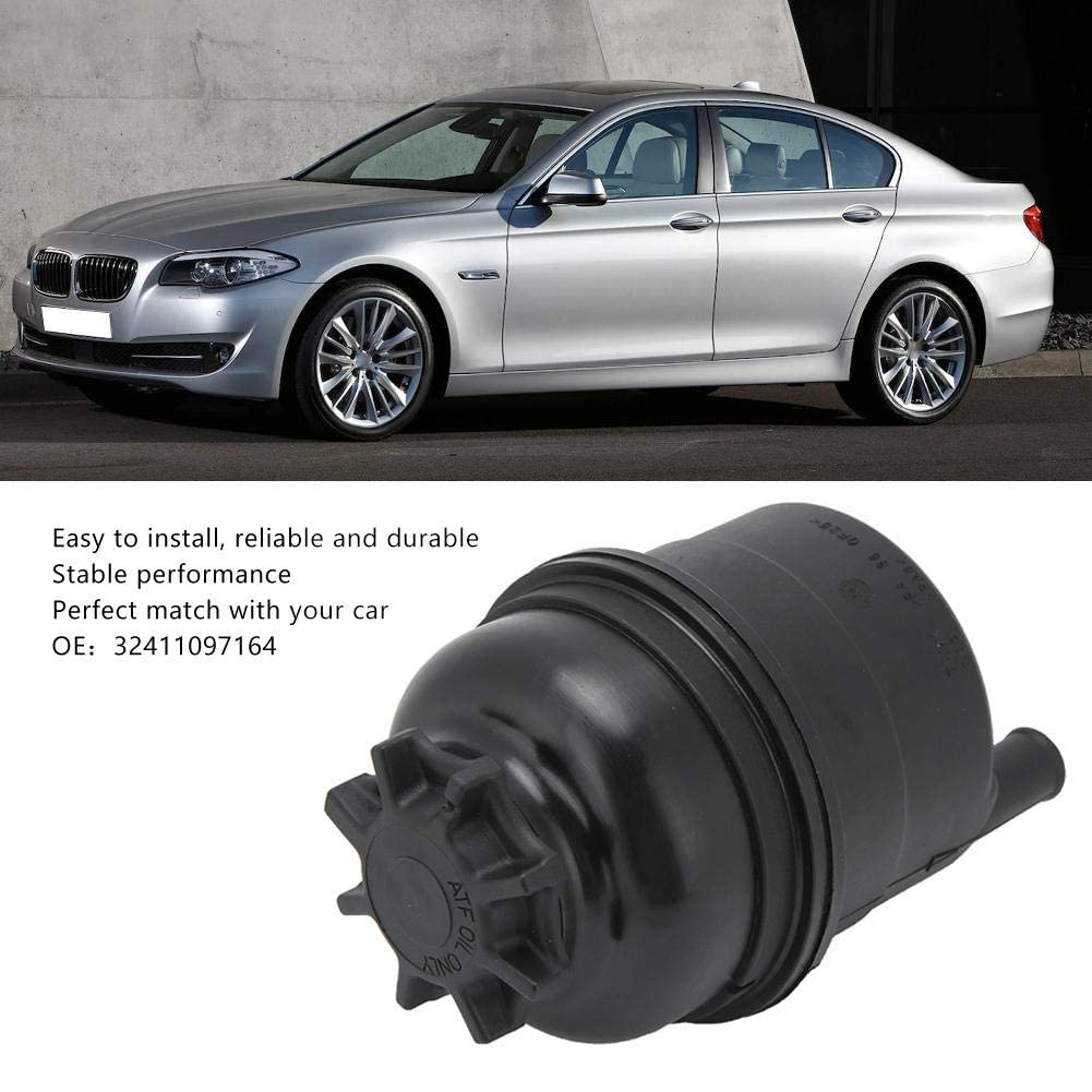High-Quality Black ABS Power Steering Reservoir - Replacement Part #32411097164 for BMW 318i, X3, X5 Models | Perfect for Vehicle Maintenance & Steering System Repair