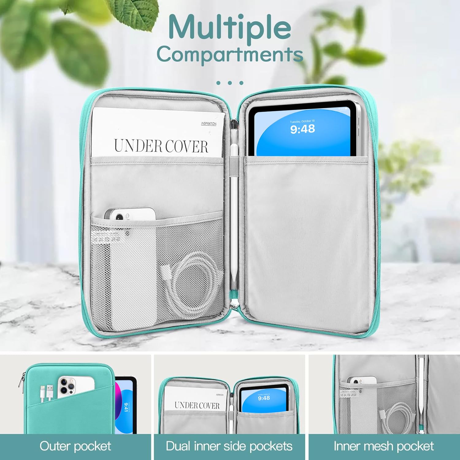 Premium 9-11 Inch Tablet Sleeve Case for iPad 10th Gen 10.9
