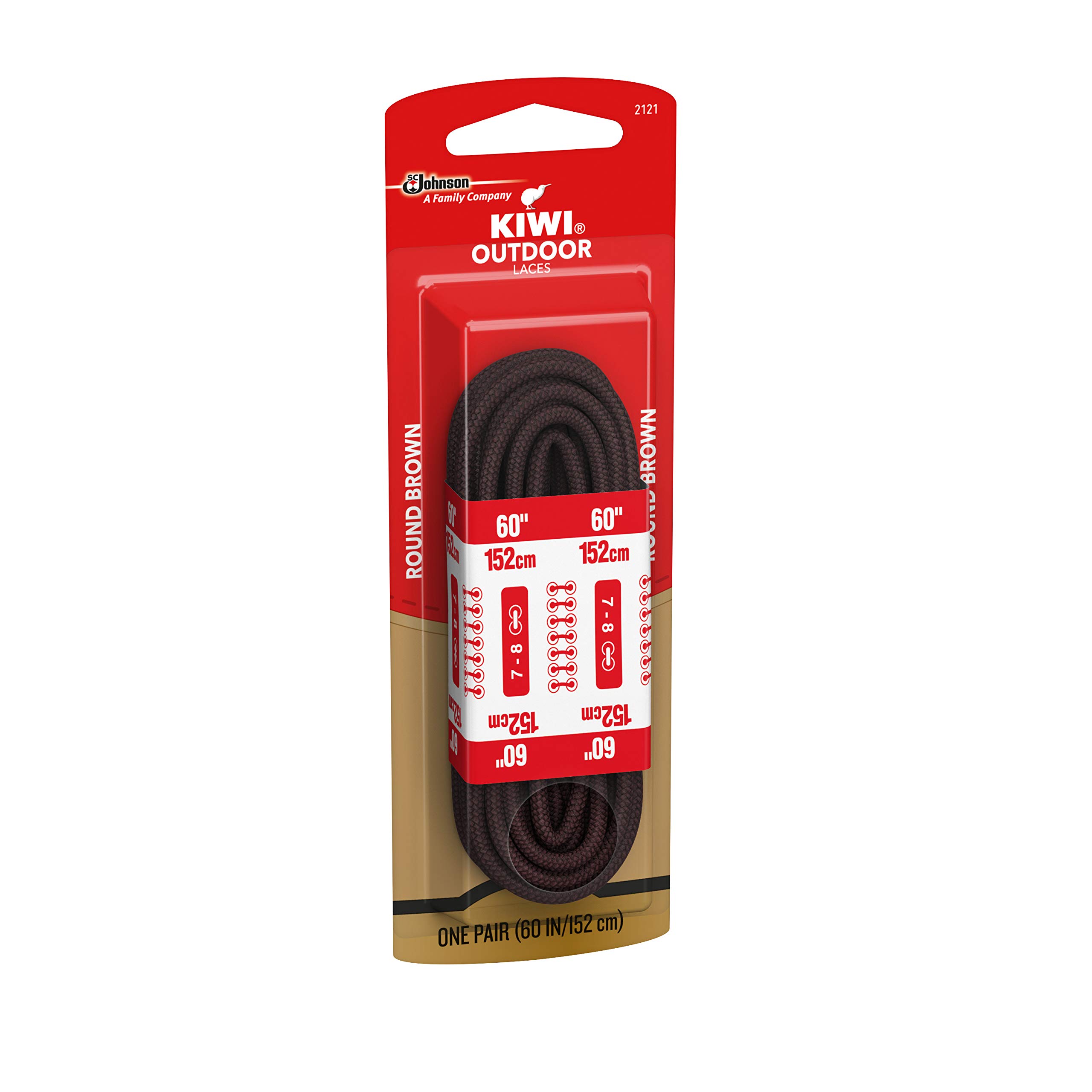 KIWI Outdoor Round Laces - Black/Sand 60