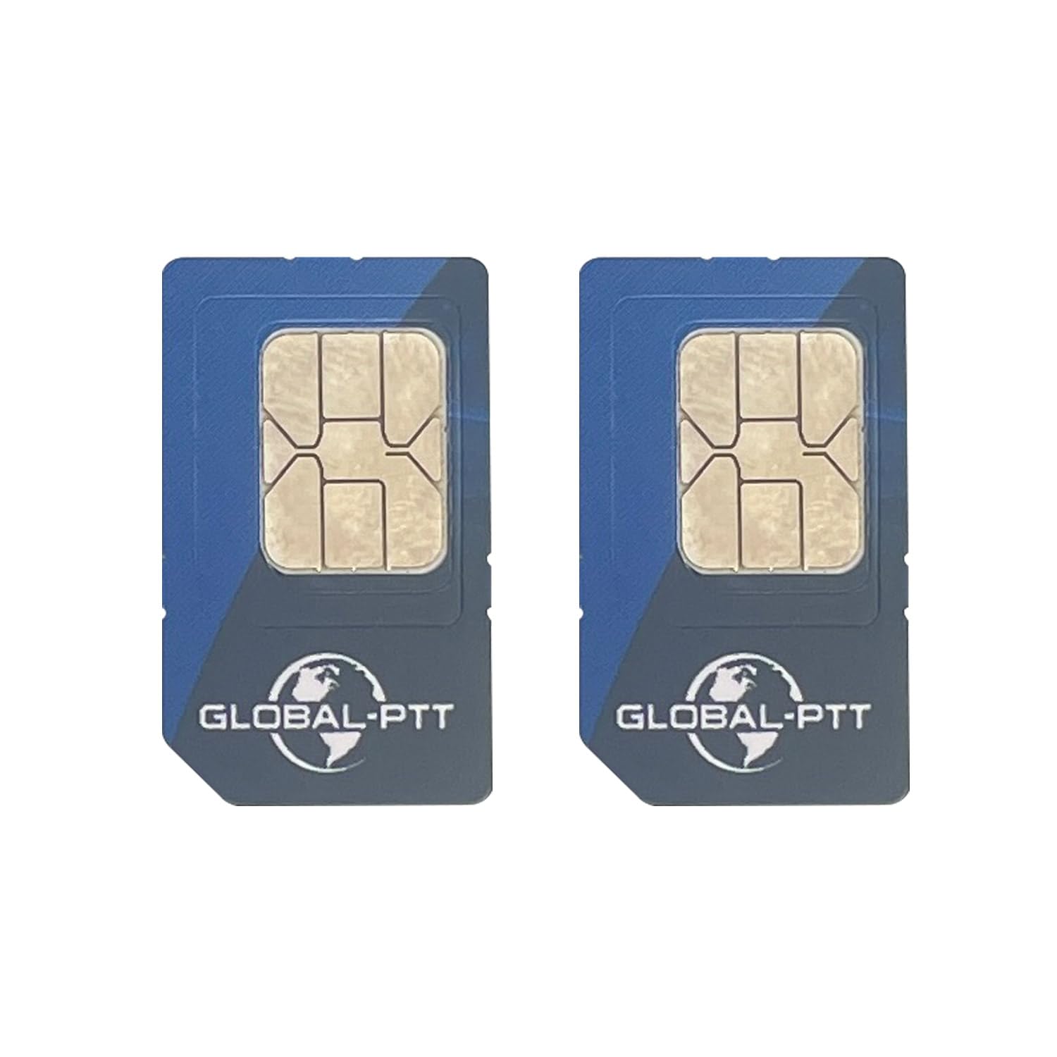 2-Pack SIM Cards for Global-PTT Walkie Talkies - Stay Connected Anywhere for Outdoor Adventures, Construction Sites & Emergency Communication