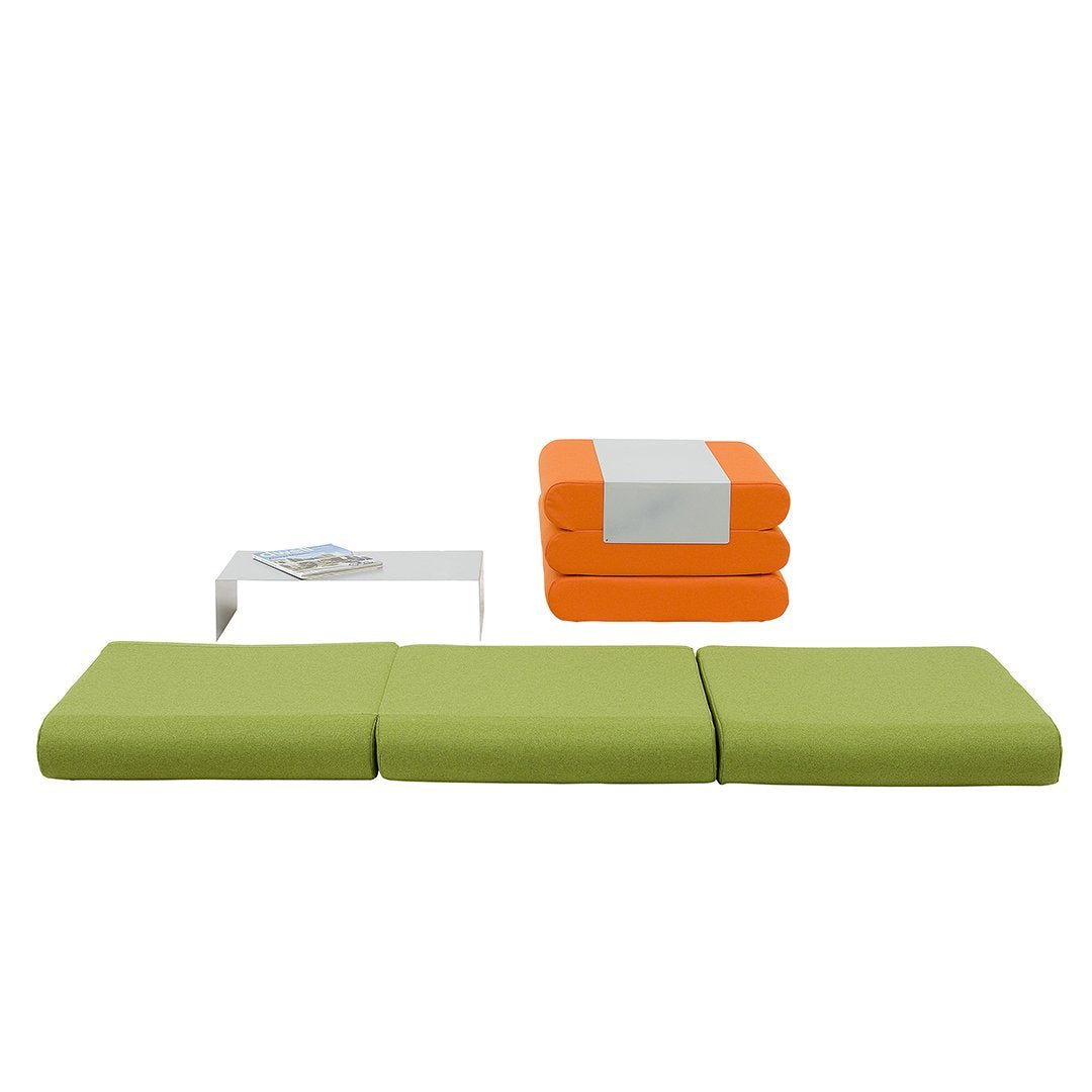Van Der Kley Bingo Pouf Ottomans - Softline Round Footstool, Comfy Floor Seat for Living Room, Bedroom & Nursery - Perfect for Relaxing, Lounging & Extra Seating