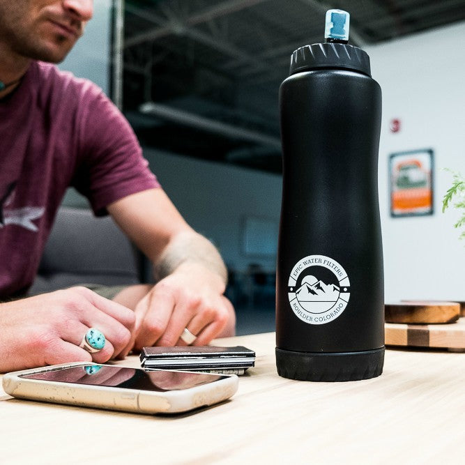 Vostok 34 oz Vacuum Insulated Stainless Steel Water Bottle - Leakproof, BPA-Free for Hiking, Gym & Outdoor Activities
