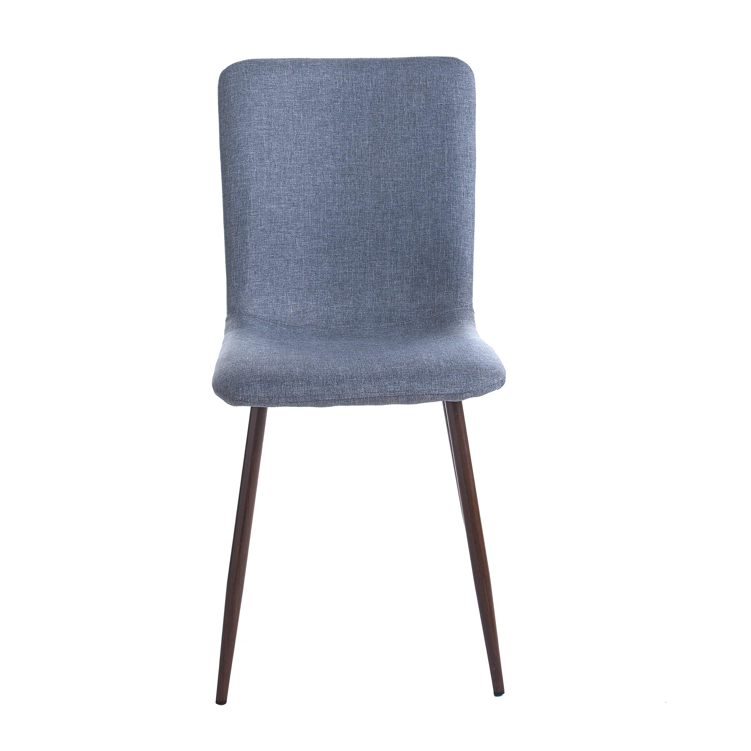 Porthos Home Lexi Dining Chairs Set of 4 - Soft Fabric Upholstered Modern Chairs with Tapered Iron Legs, Space-Saving Armless Design for Small Spaces | Perfect for Dining Rooms, Kitchens, Breakfast Nooks and Small Apartments