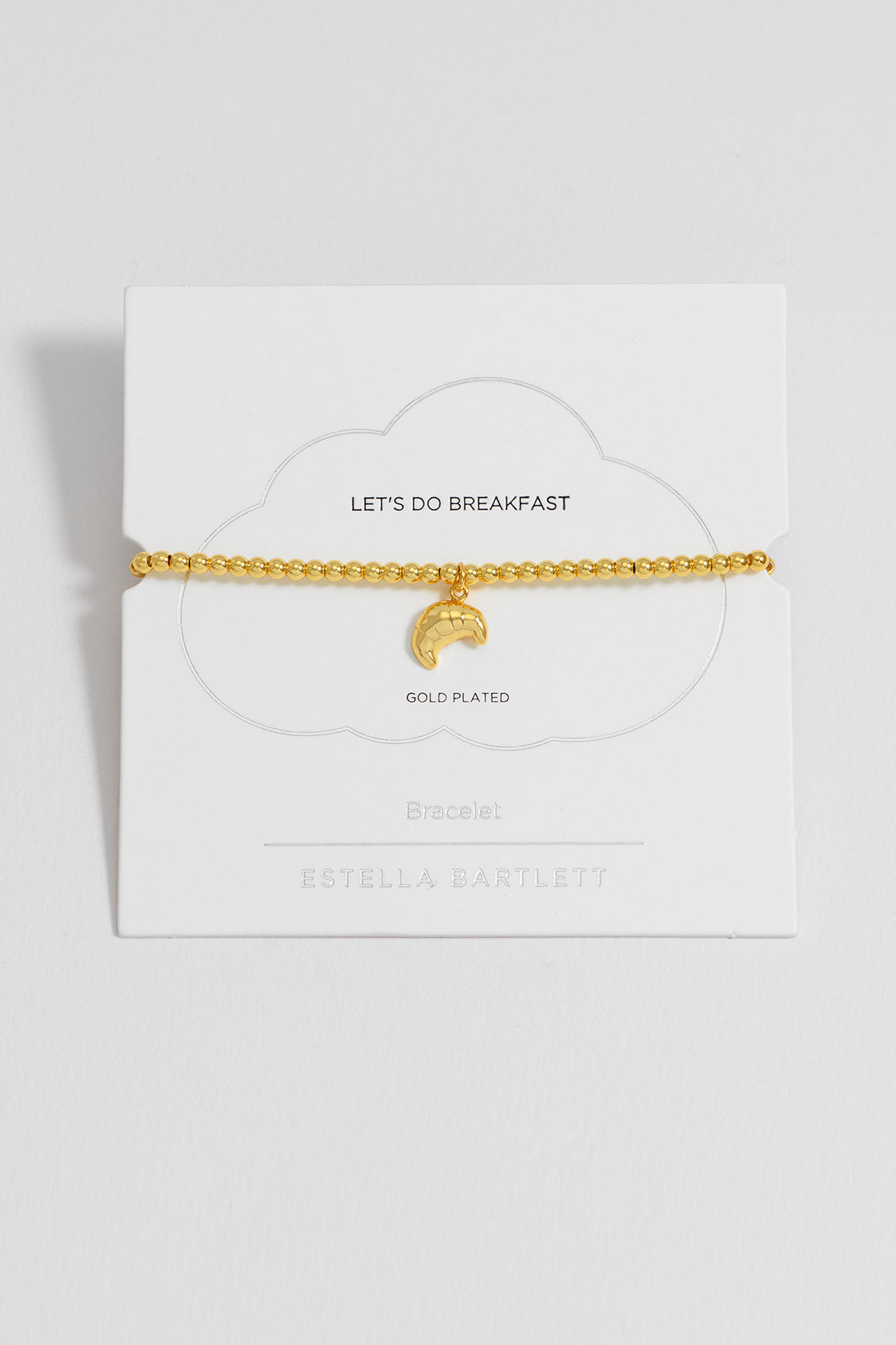 Sienna Beaded Croissant Charm Bracelet for Women - Elegant Beaded Bracelet with Croissant Pendant - Perfect for Casual Wear, Date Night & Gift Giving