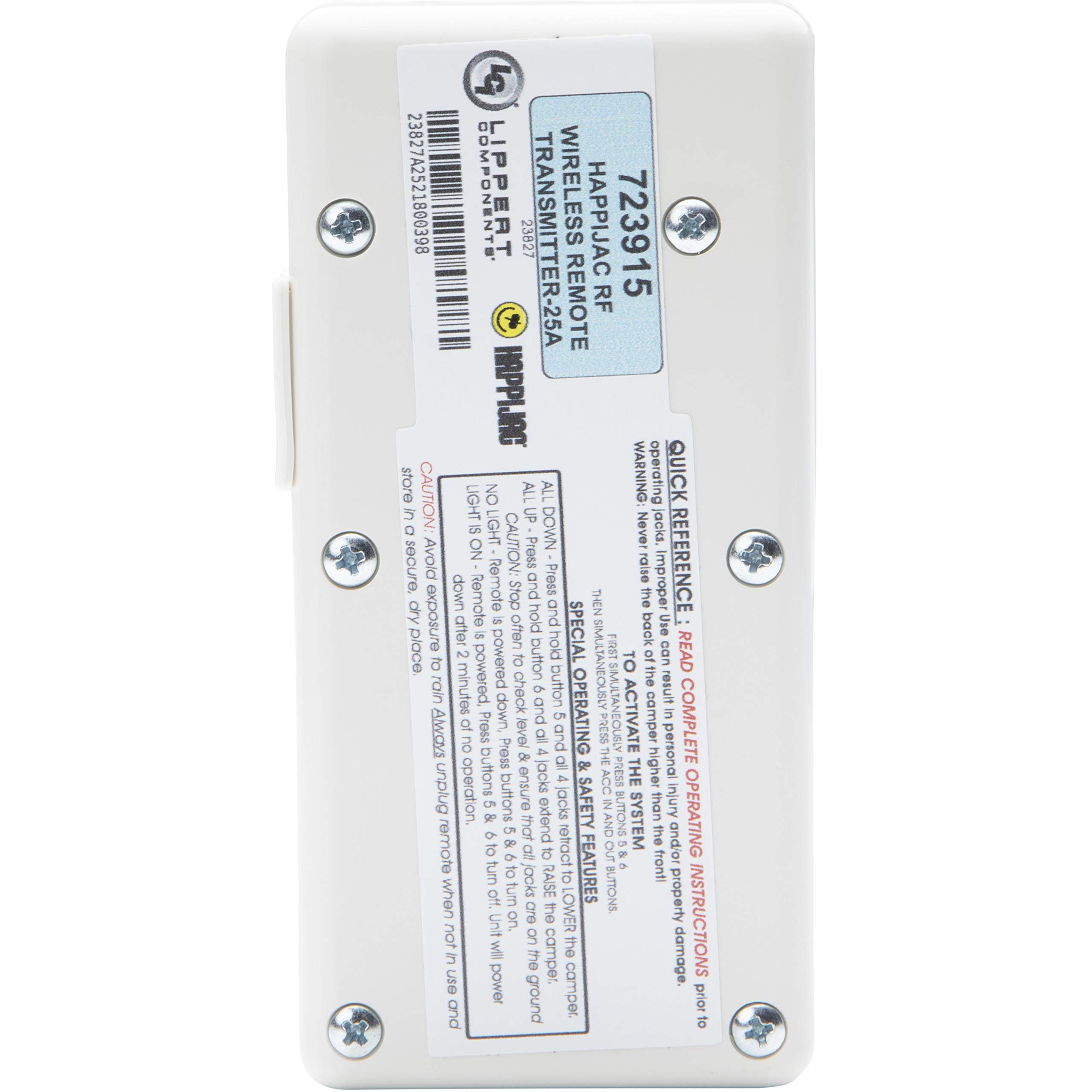 Happijac 723915 Wireless Remote Controller - 25A Heavy Duty RV Slide Out Motor Control with CCS Technology | for RV, Camper, and Trailer Slide-Out Systems