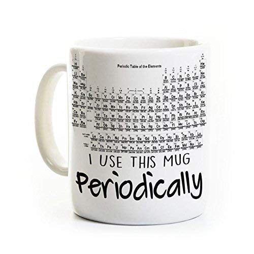 Periodic Table Coffee Mug - 11oz Ceramic Science Mug for Teachers, Students & Chemistry Lovers - Perfect for Office, Classroom & Gift Giving