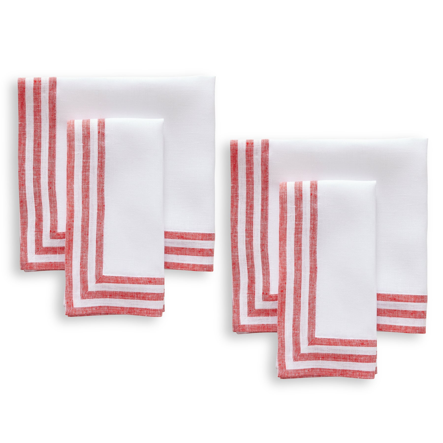 Premium Mila Napkins Set of 4 - Soft & Absorbent Cotton Table Napkins for Dinner Parties, Weddings & Everyday Use