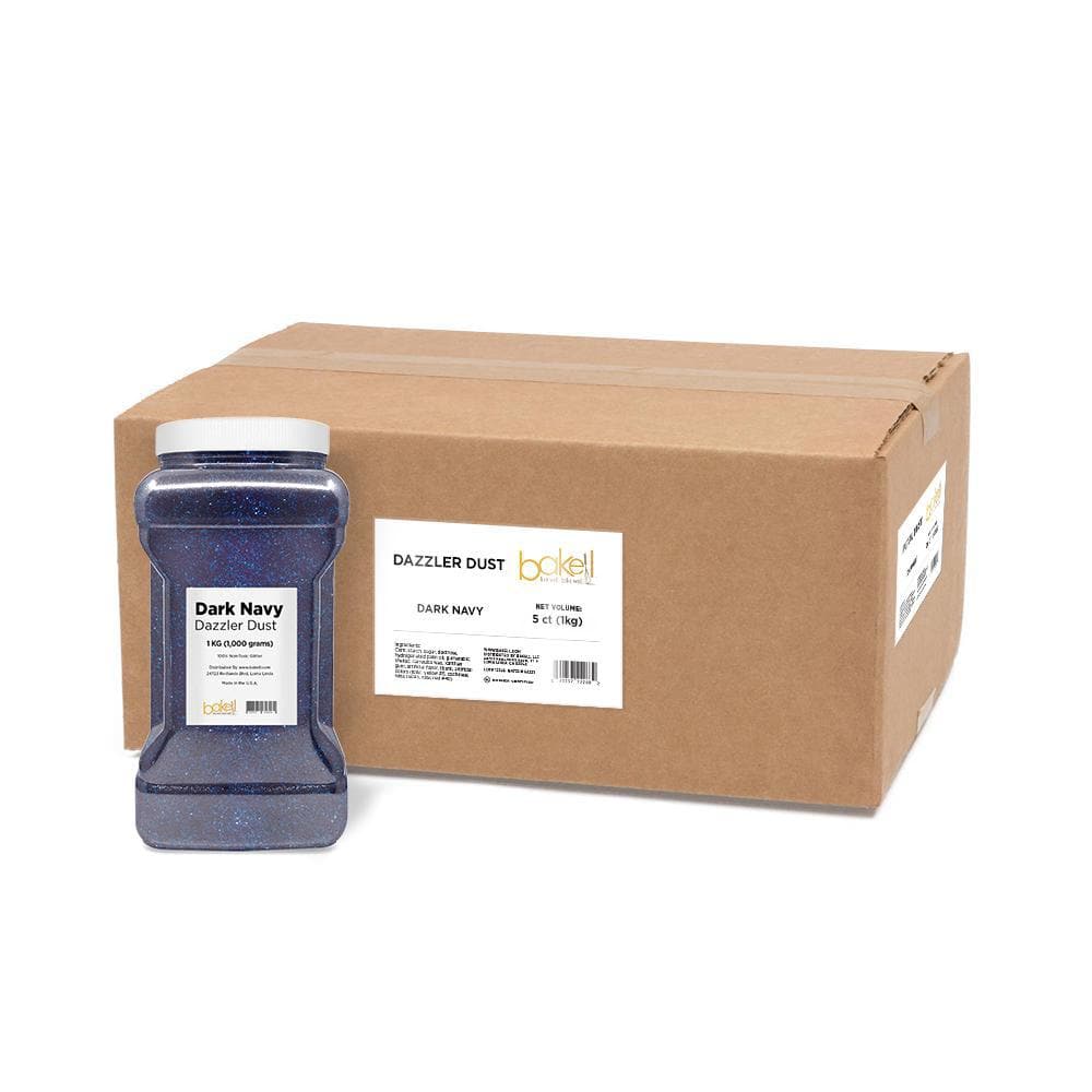 Deep Navy Dazzler Dust® - Premium Glitter Powder for Crafts, DIY & Nail Art | Bulk Wholesale Supplies for Artists, Cosmetics & Party Decorations