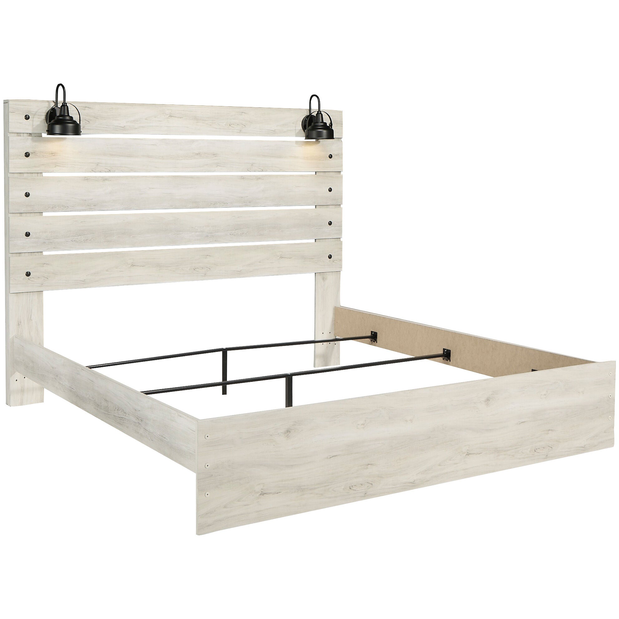 Cambeck Panel Bed Frame - Queen Size, Solid Wood Platform Bed with Headboard & Footboard - Modern Bedroom Furniture for Home Decor & Relaxation