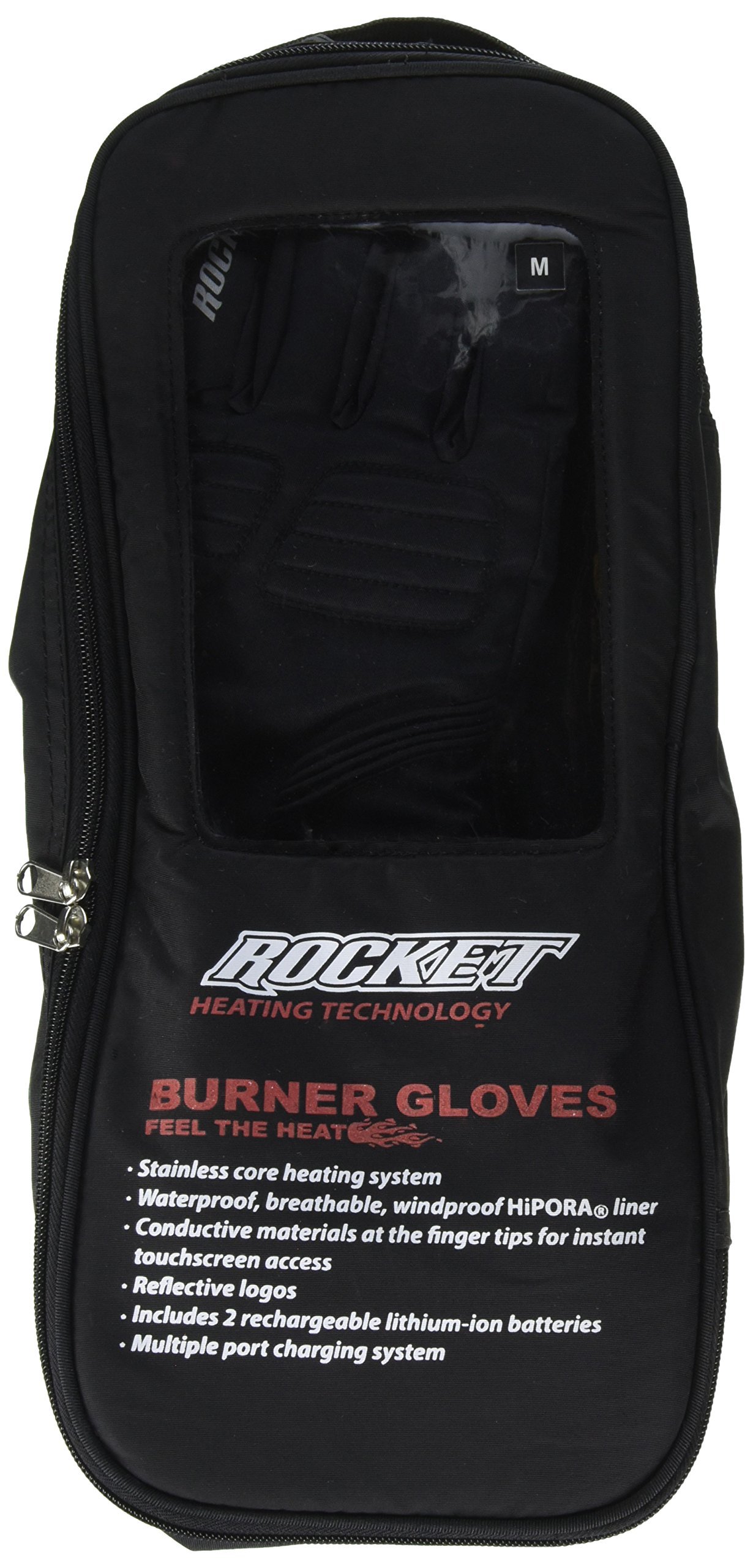 Joe Rocket Men's Rocket Burner Motorcycle Gloves - Durable Leather Riding Gloves for Men - Protective & Comfortable for Street Biking, Racing & Long-Distance Touring
