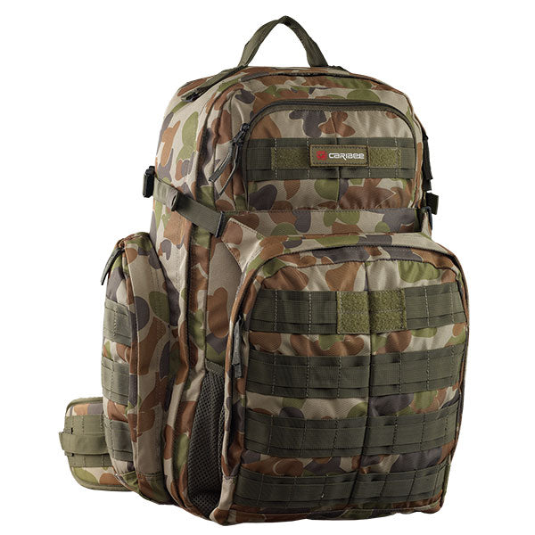 Caribee Ops 50L Military Tactical Backpack - Durable Camouflage Rucksack for Outdoor Hiking, Camping & Travel - Perfect for Adventure Enthusiasts & Survival Gear