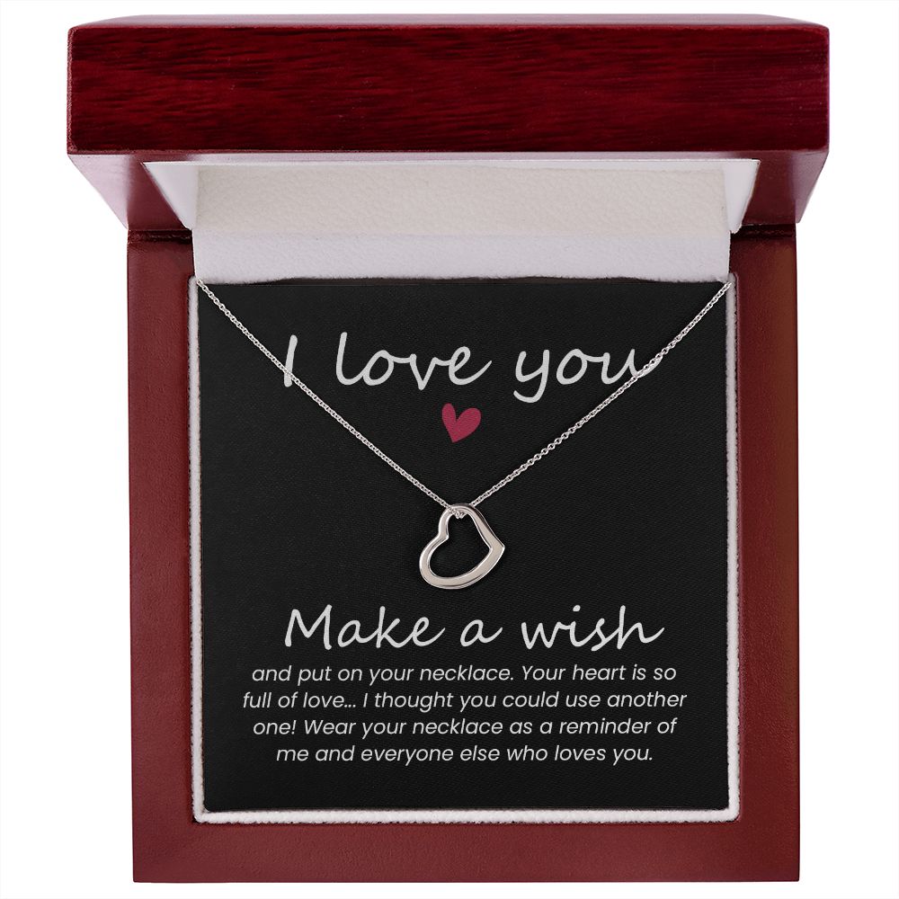 Heart Necklace for Women - Elegant Gift for Wife, Mom, Girlfriend - Perfect for Christmas, Birthday, Anniversary & Valentine's Day - Ideal for Romantic Occasions & Special Moments