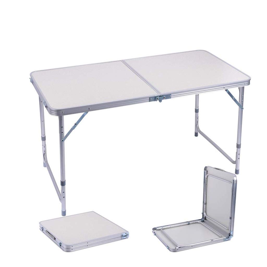 Portable Adjustable Height Folding Camping Table Set - Lightweight Outdoor Dining Table for Picnics, BBQ, Beach, Camping & Indoor Use