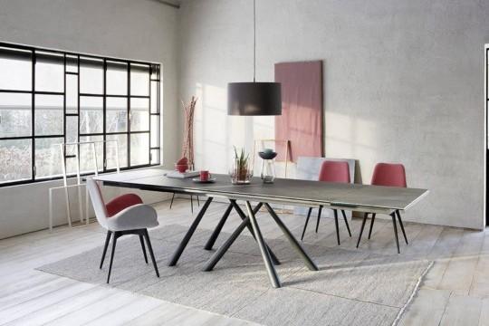 Midj Dalia PB L_R TS Armchair - Modern Lounge Chair for Living Room, Office, and Reading Nook - Ergonomic Design with Premium Fabric Upholstery