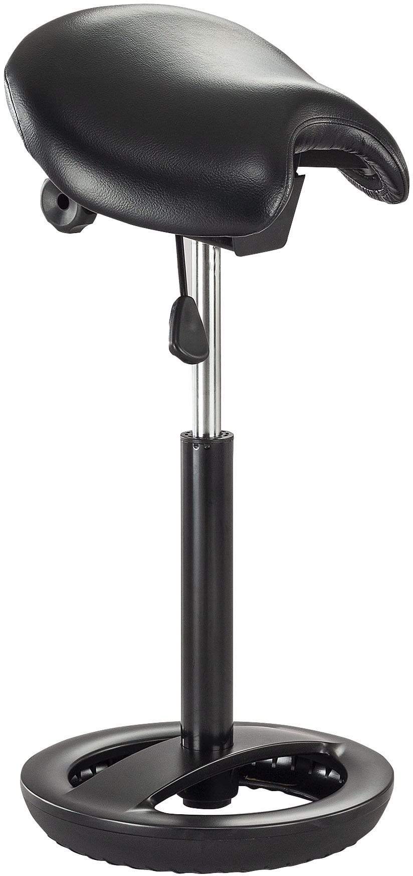 Safco Twixt Adjustable Saddle Seat Stool with Extended Height - 3006 Model - Ergonomic Office Chair for Standing Desks & Workstations