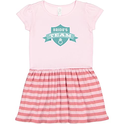 Inktastic Banner Bride's Team Toddler Dress - Cute Flower Girl Outfit for Weddings & Special Occasions