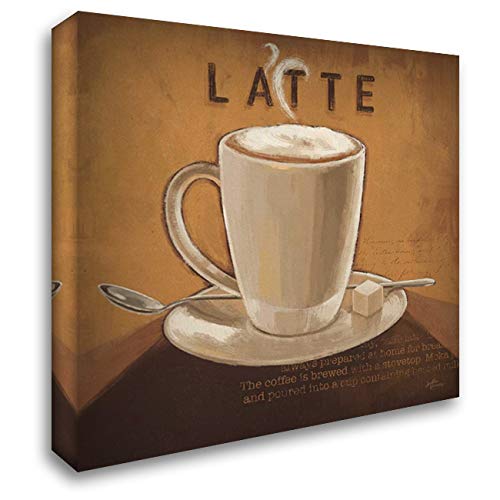 Janelle Penner 20x20 Gallery Wrapped Stretched Canvas Art - Coffee and Co IV Painting | Modern Wall Decor for Living Room, Bedroom & Office