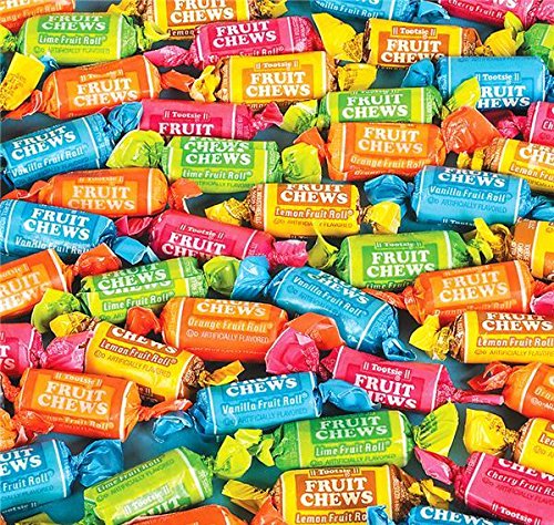 Bulk Tootsie Fruit Chews Candy - 2000 Pieces (0.0333 oz Each) | Party Favors, Halloween Treats & Office Snacks