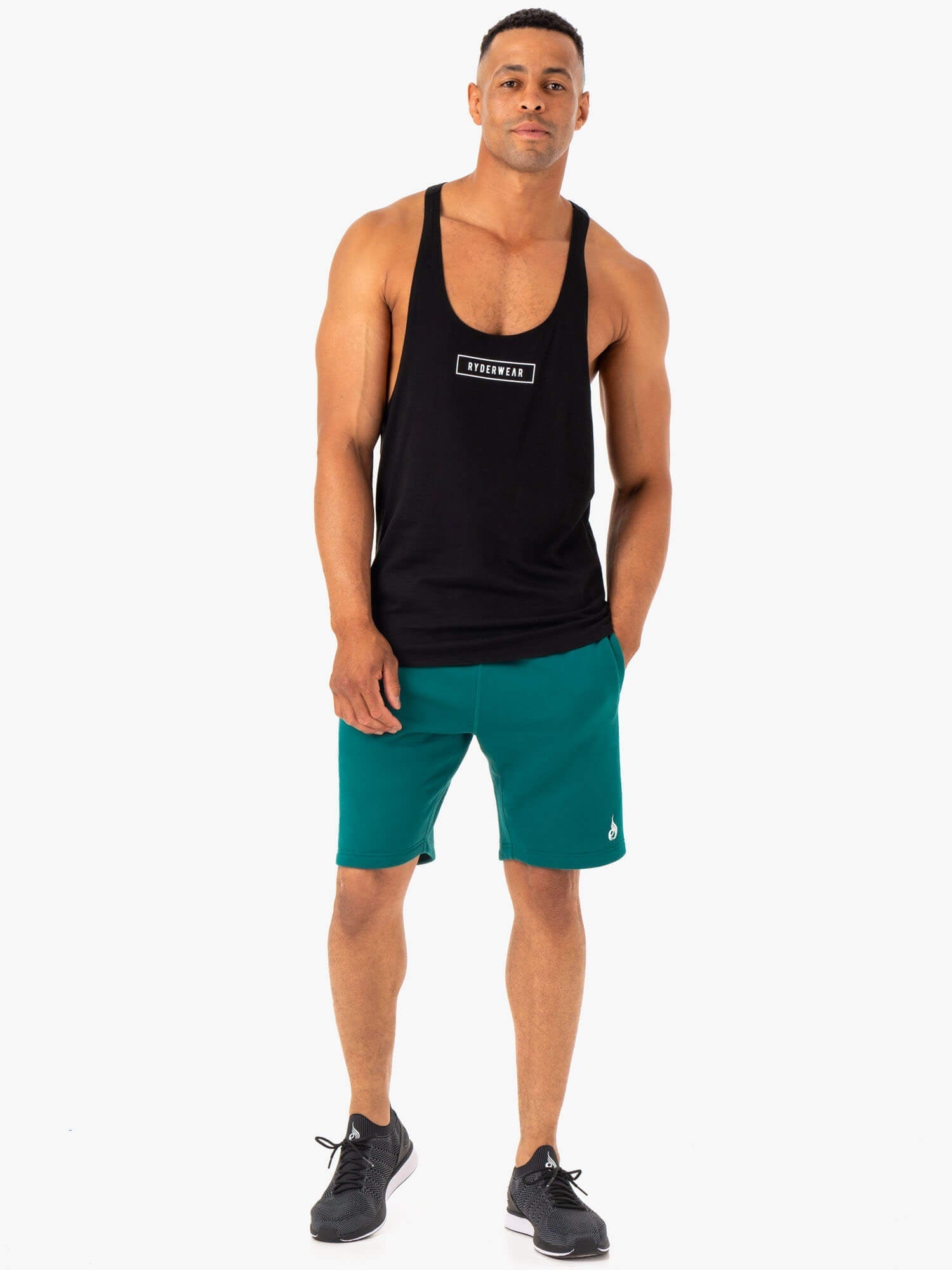 Recharge Track Shorts for Men - Comfortable Athletic Running Shorts in Teal - Perfect for Gym, Jogging & Casual Wear