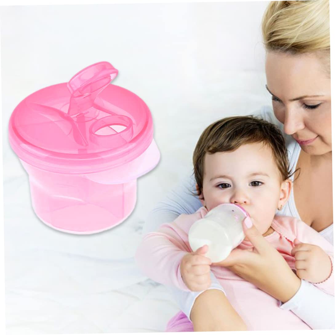 Baby Formula Dispenser & Powder Storage Container - Portable Milk Powder Organizer for Travel, Outdoor, Snacks - BPA-Free Food Box with Measuring Scoop (Pink) | Perfect for On-the-Go Feeding, Daycare & Family Outings