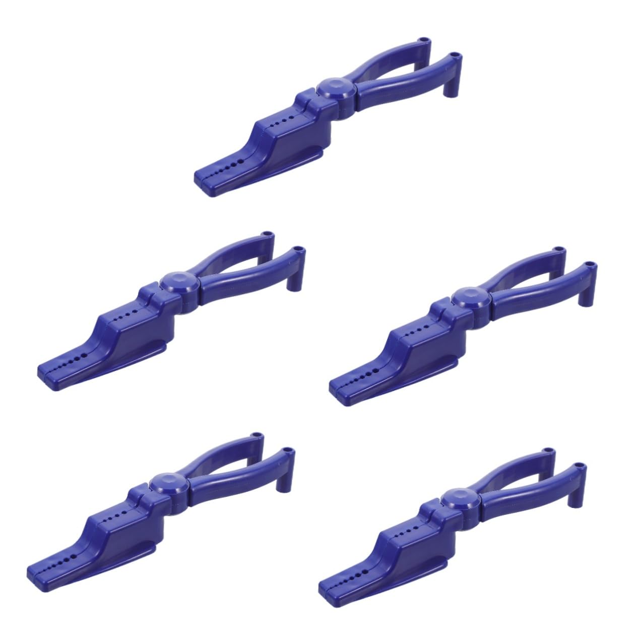Jojofuny 5-Piece Nail Clamp Set - Fixing Pliers, Nail Holding Tool, Hammering Aid, Joint Pliers & Nail Holder - Portable Hand Tool for Woodworking, Carpentry & DIY Projects - Finger Protective Guide for Safe Nailing