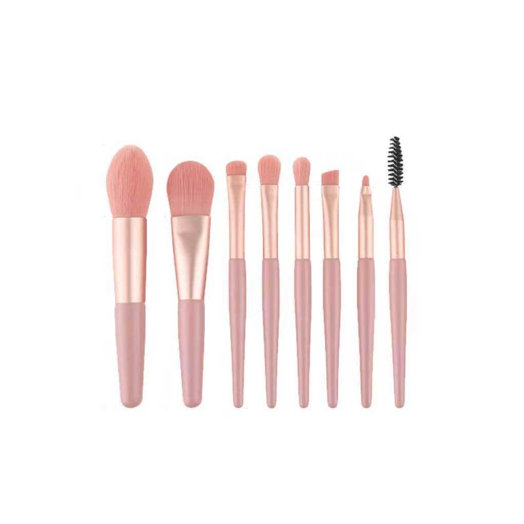 8Pcs Makeup Brush Set - Eyeshadow & Blush Brushes for Beginners | Professional Beauty Tools for Daily Makeup