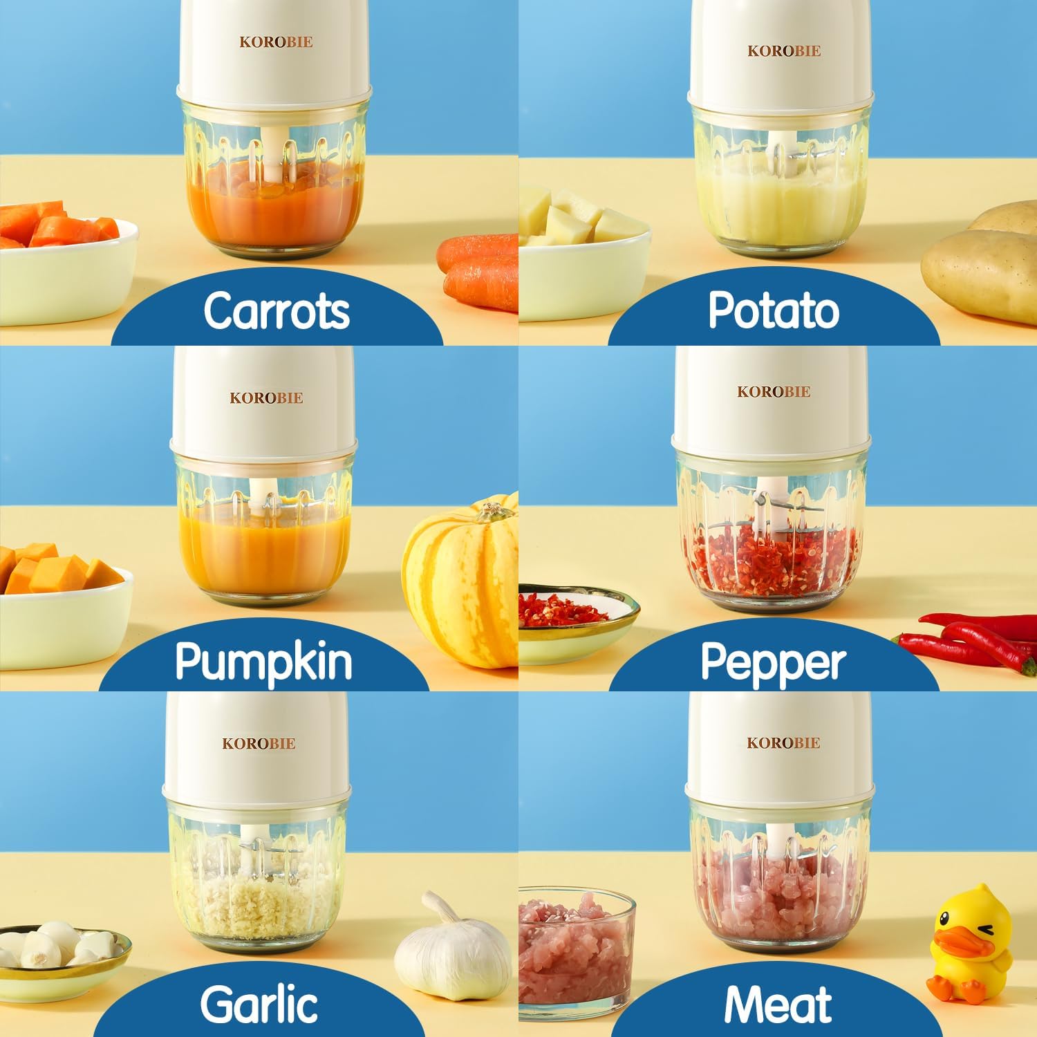 Baby Food Maker & Blender for Fruits, Veggies, Meat - White | Healthy Homemade Purees