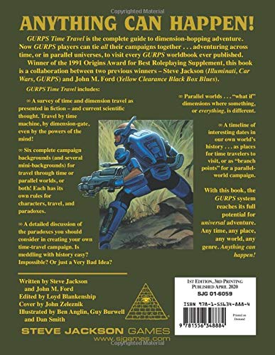 GURPS Time Travel RPG Book - Adventure Through History & Future - Perfect for Tabletop Gaming & Sci-Fi Fans