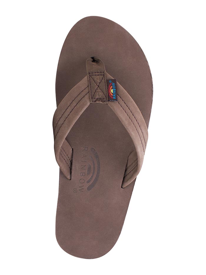 Rainbow 301ALTS0 EROY Men's Single Layer Premiere Leather Arch Support Sandals - Comfortable Walking & Beach Sandals for Summer Outdoor Activities