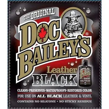 Doc Bailey's Premium Black Leather Cleaner & Conditioner Kit - Restore & Protect Leather Car Seats, Furniture, Jackets & Bags