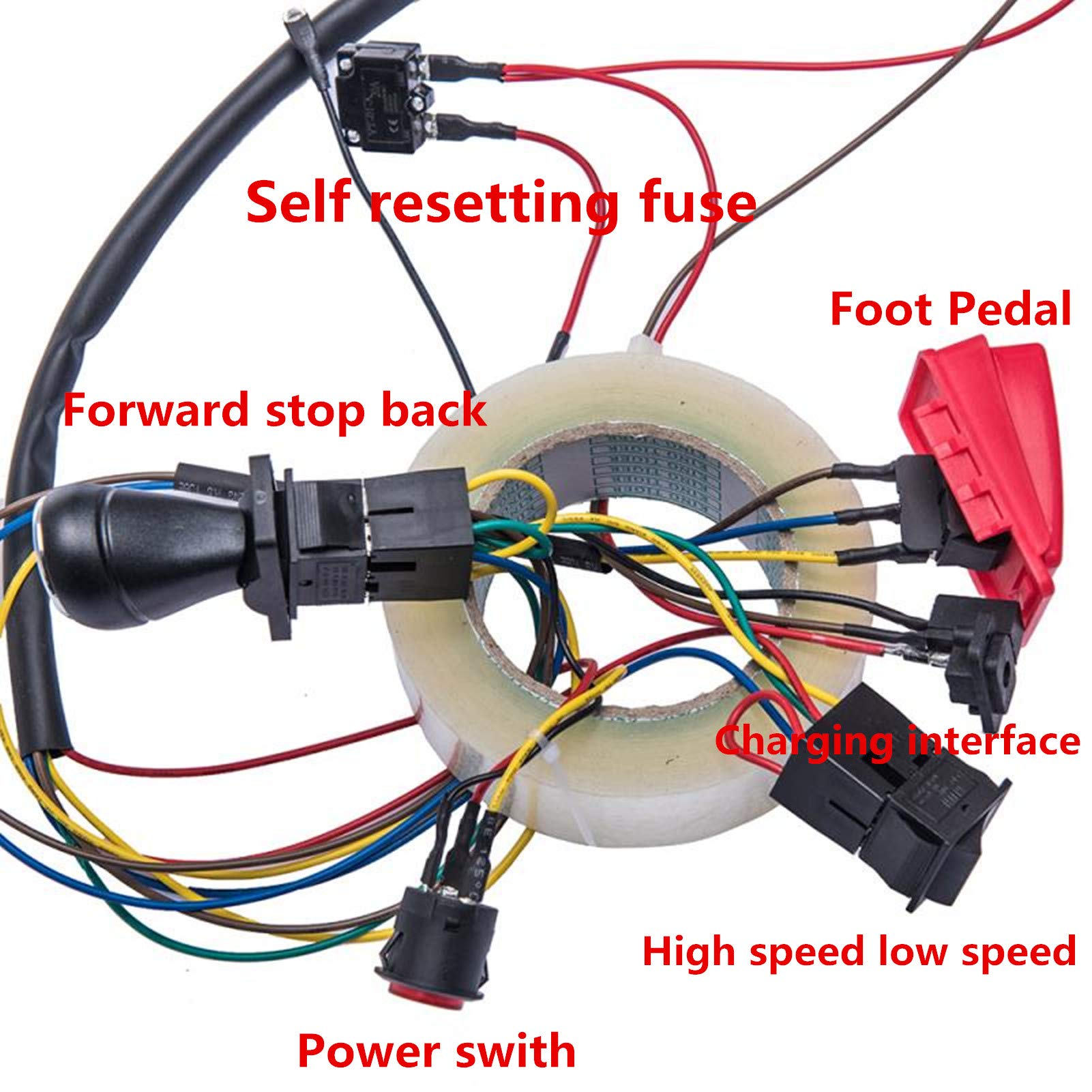 Weelye DIY Electric Car Parts Kit - Wires, Gearbox & Accessories for Kids Ride-On Toys | Build Your Own Toy Car for Outdoor Play & Learning Fun