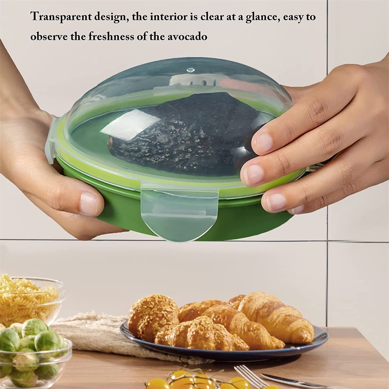 Avocado Saver Container - Fresh Food Storage Box for Fruits & Vegetables | Kitchen Organizer & Crisper Keeper | Perfect for Meal Prep, Snacks, and Keeping Produce Fresh