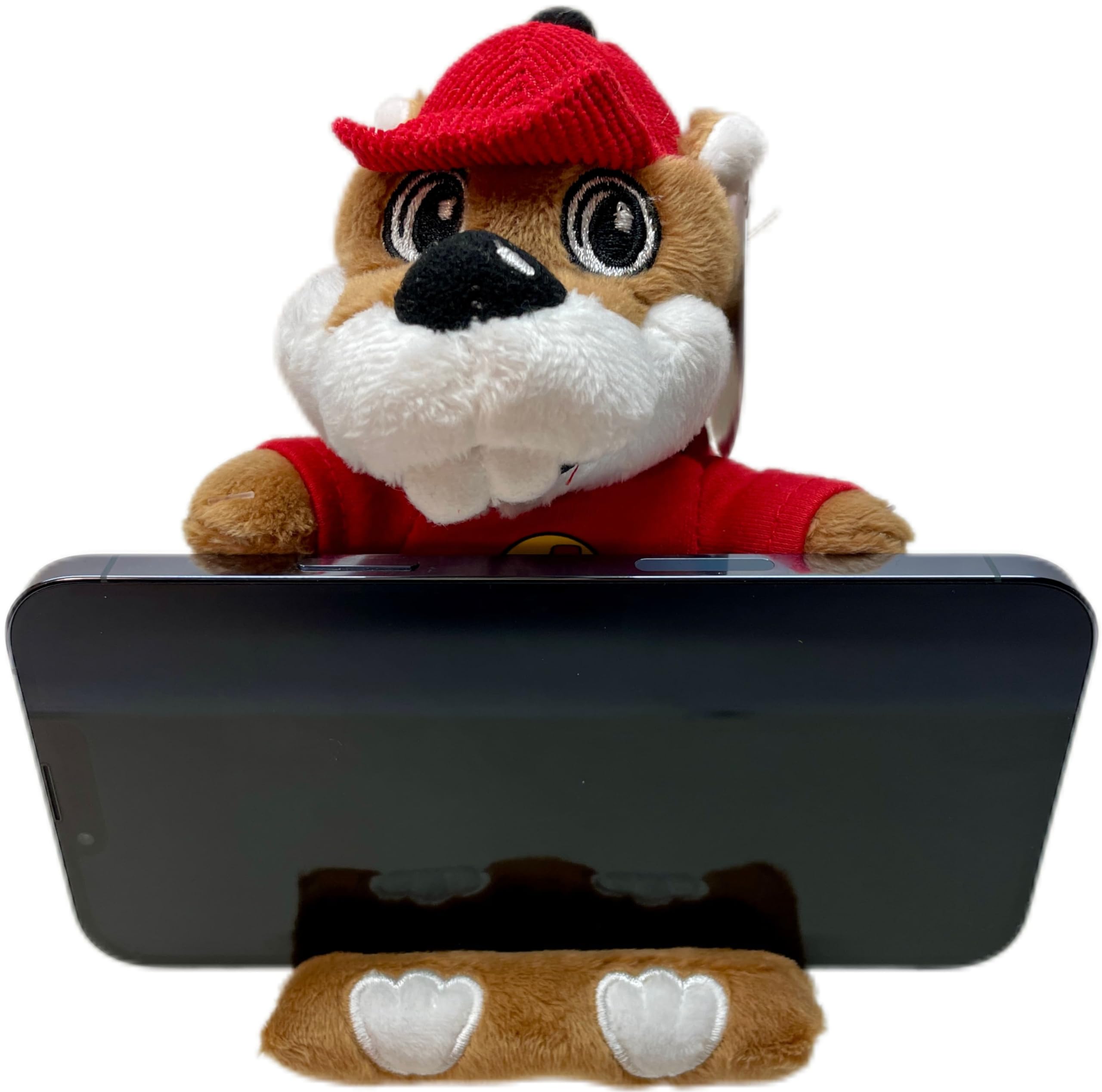 Buc-ee's Beaver Plush Phone Holder Stand - Cute & Functional Phone Dock for Desk, Car, and Home Use | Perfect Gift for Fans