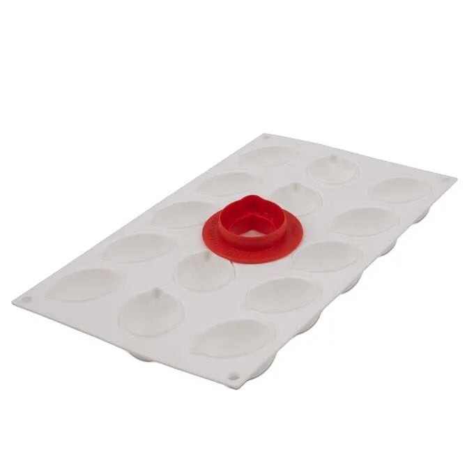 Limone & Lime 30-Cavity Silicone Mold with Cutter - 15 Unique Shapes for Baking, Candy Making & DIY Crafts - Perfect for Cupcakes, Chocolates & Resin Art