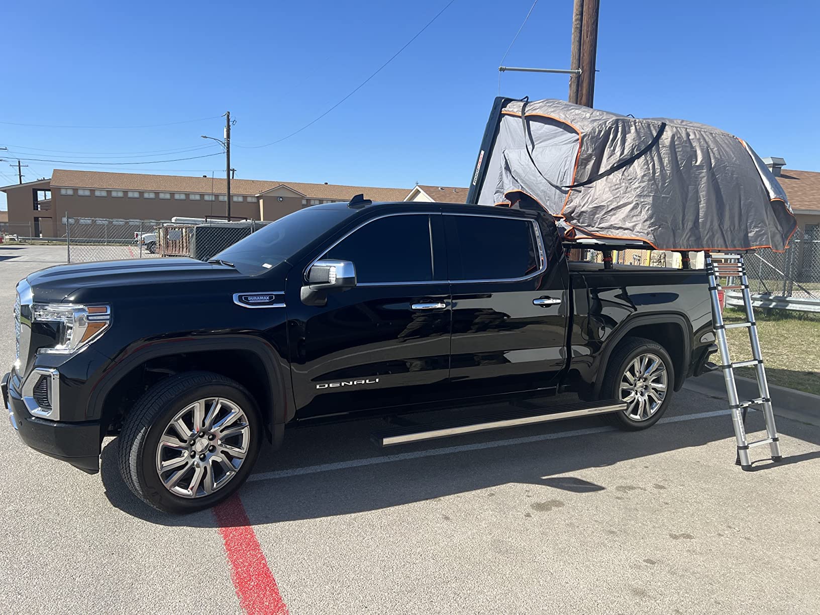 Universal Extendable Aluminum Pickup Truck Bed Rack - T-Slot Rail Compatible with Tonneau Covers | Heavy Duty Cargo Carrier for Camping Gear, Ladders & Construction Equipment