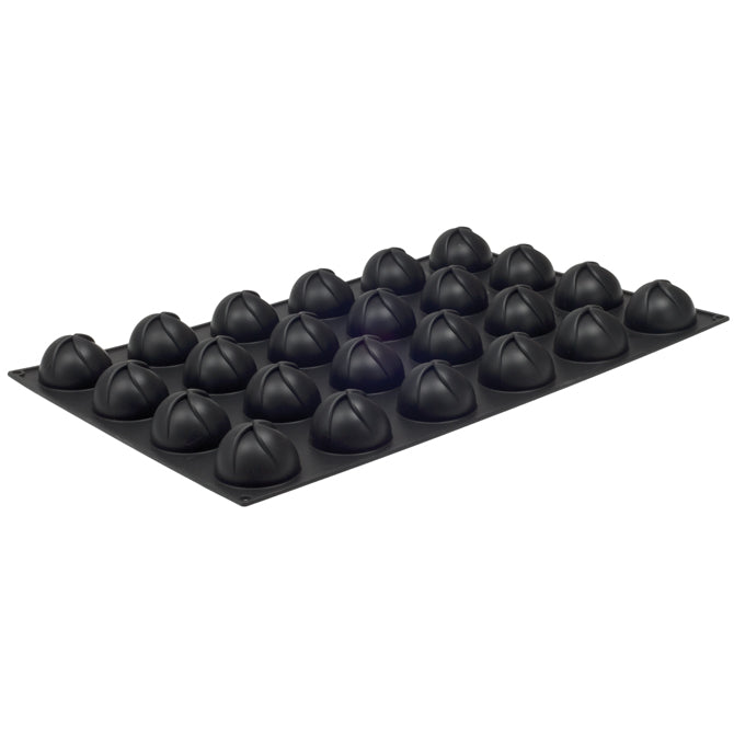 Pavoflex Silicone Dome with Swirl Design - 24 Piece Baking Mold Set for Cupcakes, Muffins, Jello & Chocolate - Non-Stick, BPA Free & Dishwasher Safe