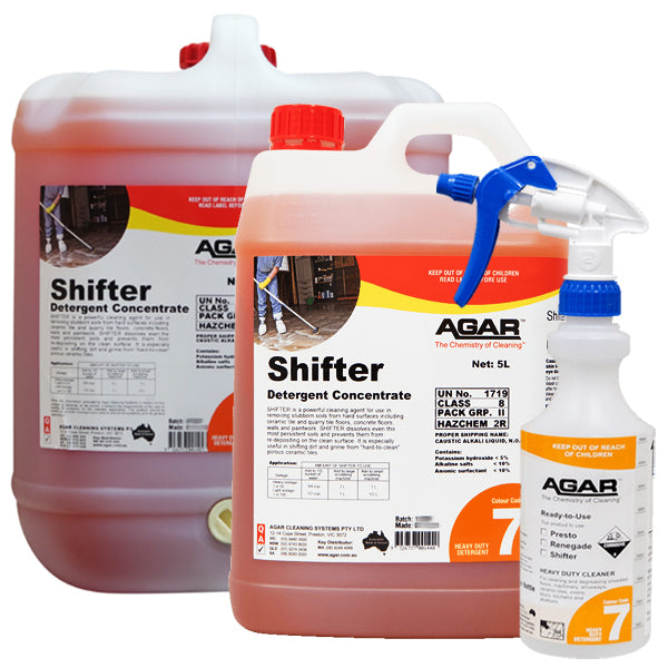 Agar Shifter Concentrated Degreaser Detergent for Auto Scrubbers - Powerful Cleaning Solution for Garage, Workshop & Industrial Use