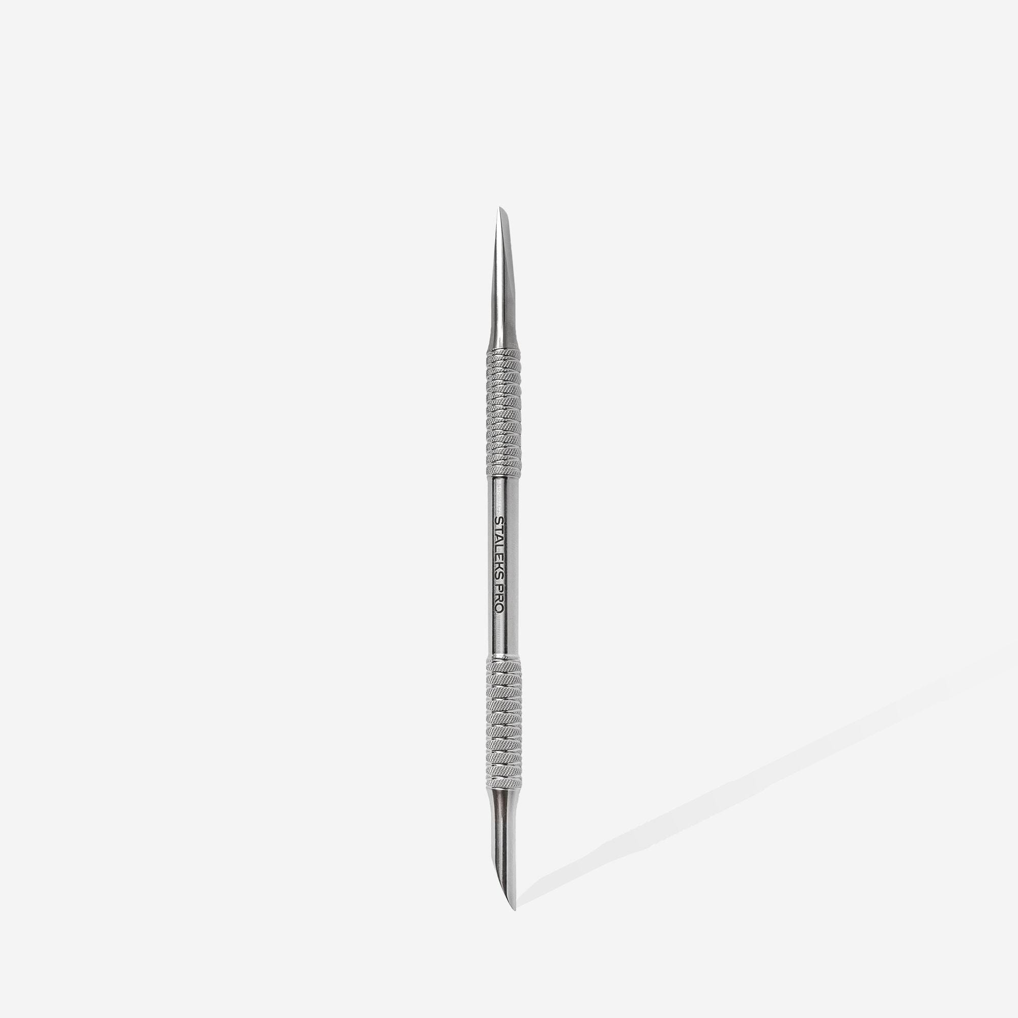 Staleks Expert 90 Type 5 Professional Manicure Pusher Set - Slant & Straight Cuticle Pushers for Salon & Home Nail Care