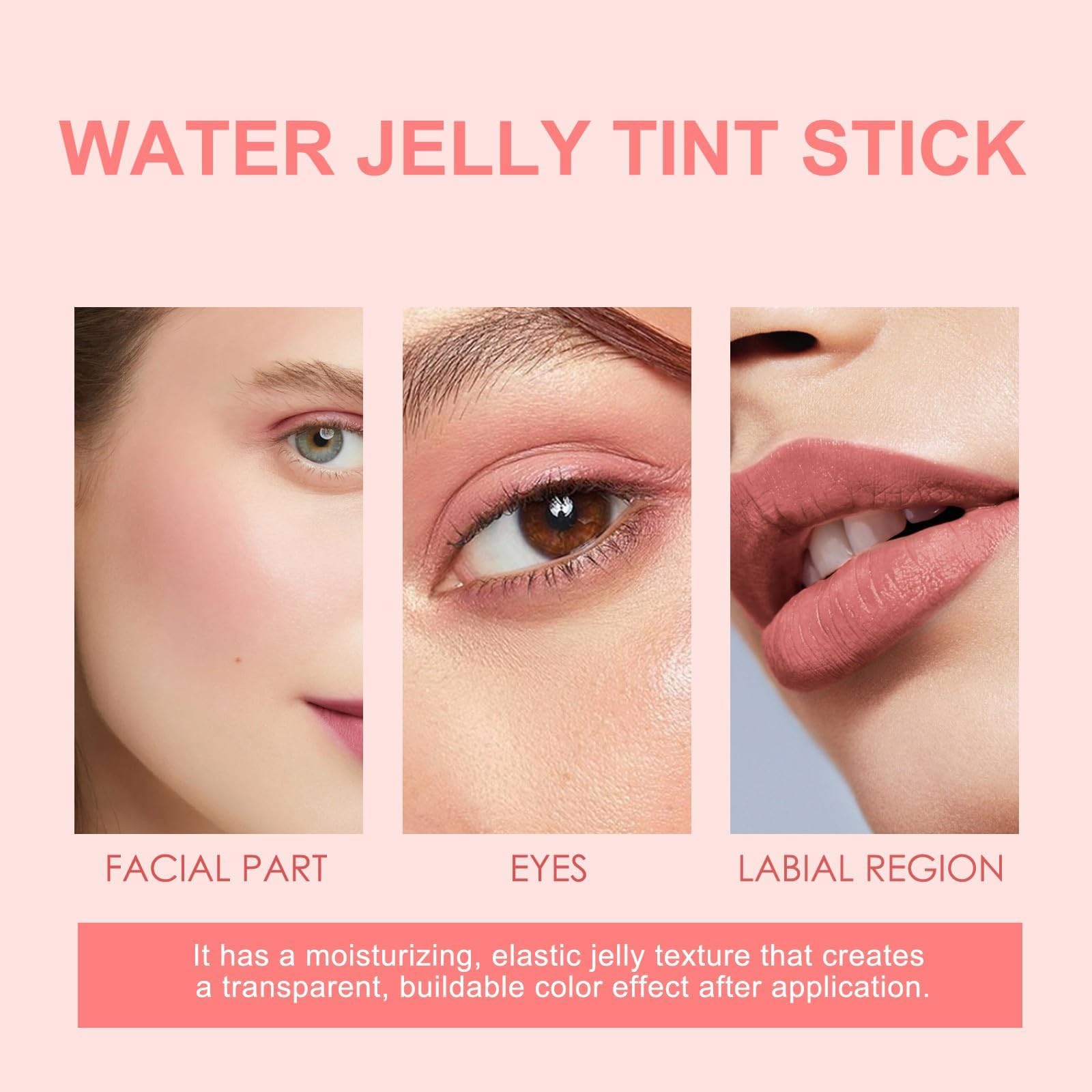 Milk Jelly Blush & Lip Tint - Cooling Water Jelly Tint Stick 0.18 Oz, Sheer Lip & Cheek Stain - Natural Finish (Chill Red) | Perfect for Everyday Makeup, Date Night & On-The-Go Touch Ups