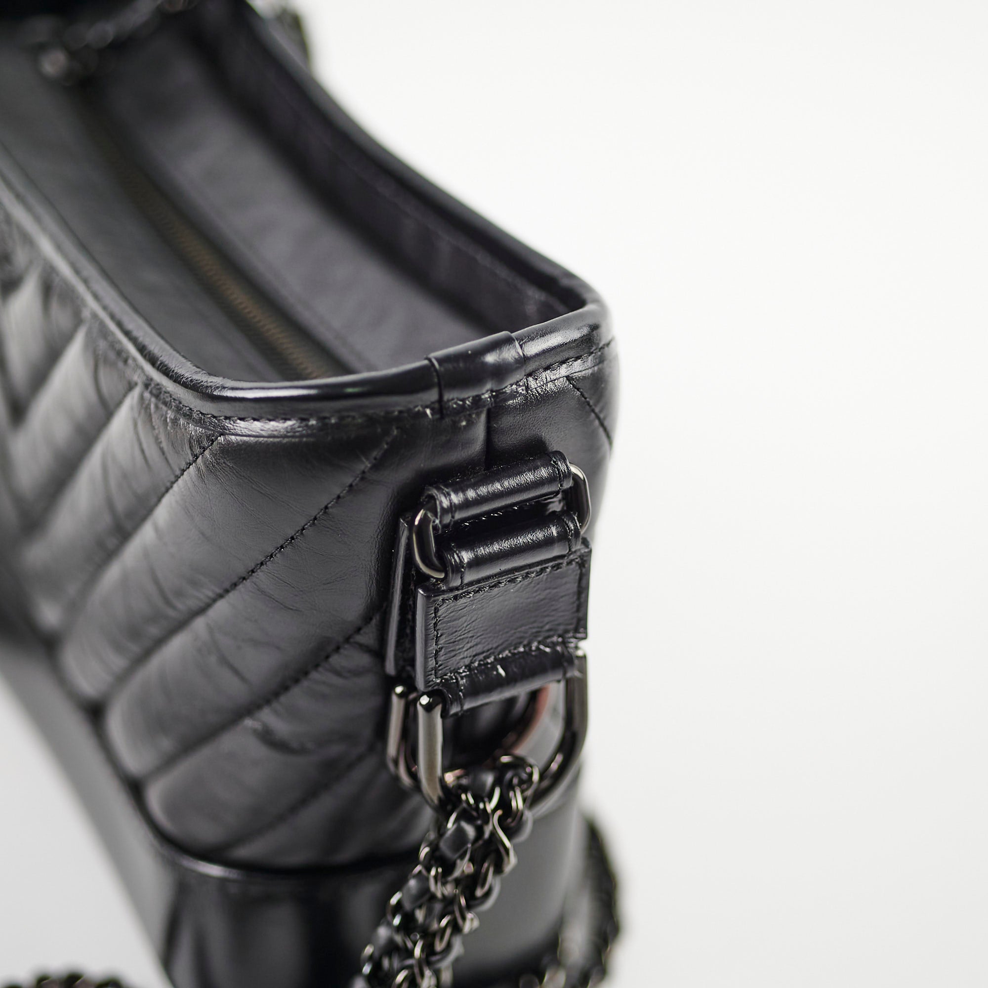 Chanel Small Gabriel Black Leather Shoulder Bag 28cm - Luxury Designer Handbag for Women, Perfect for Work, Evening & Special Occasions