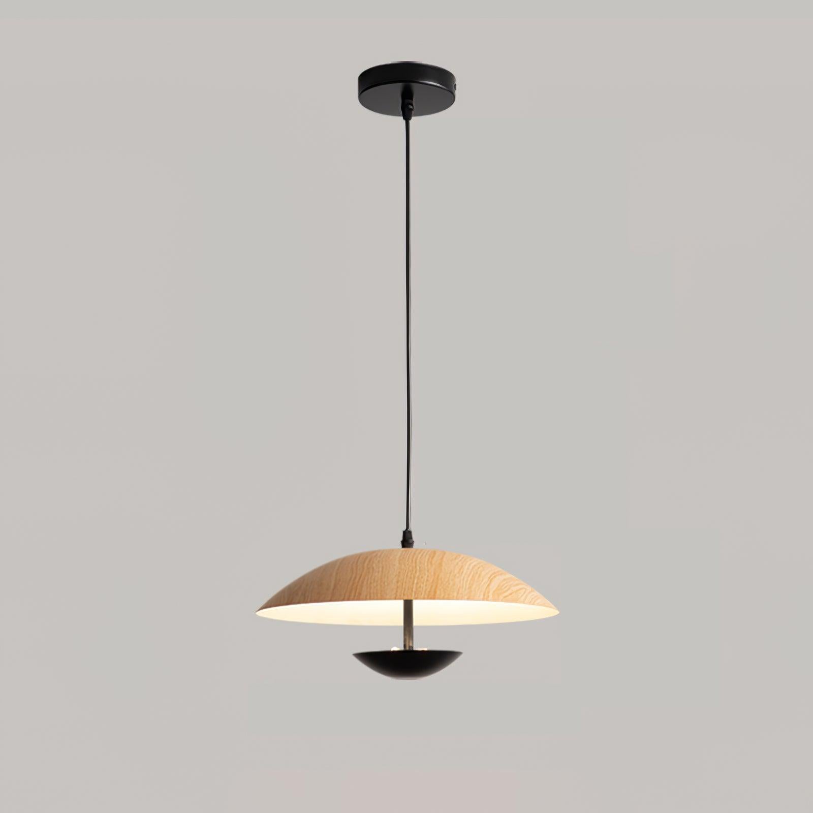Modern Frisbee Pendant Light Fixture - Adjustable Hanging Ceiling Lamp for Living Room, Bedroom, Dining Room & Office Decor