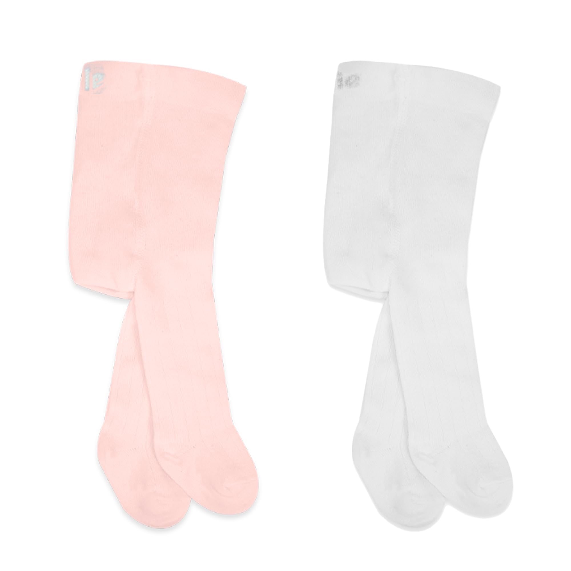 Bistyle Baby Girls Thick Leggings - 2 Pack Soft & Warm Organic Cotton Tights for Newborn, Infant & Toddler | Perfect for Winter, Playtime & Everyday Comfort