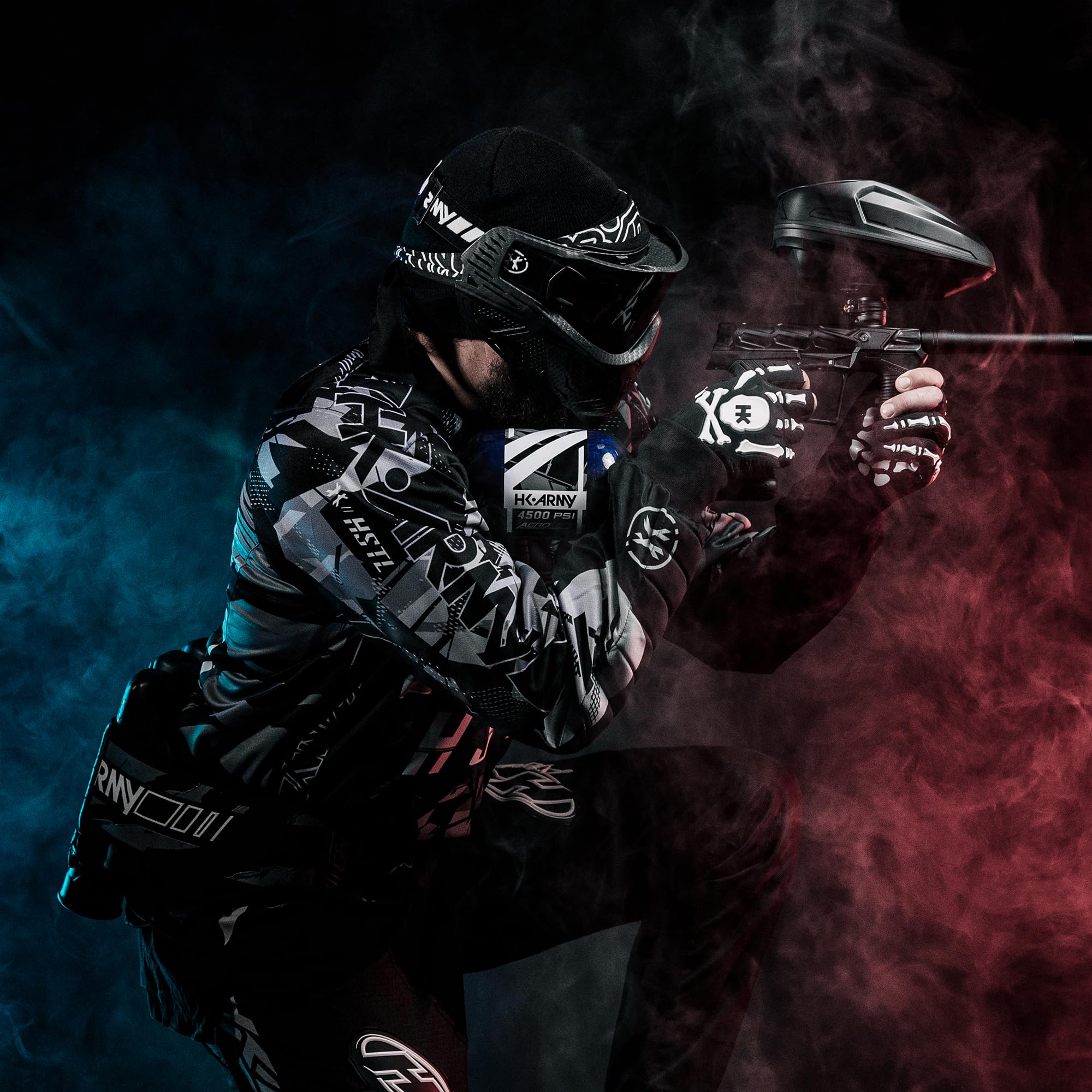 HK Army 68/4500 Aerolite Carbon Fiber HPA Paintball Air Tank System - Lightweight Compressed Air Tank for Tournament & Woodsball Scenarios