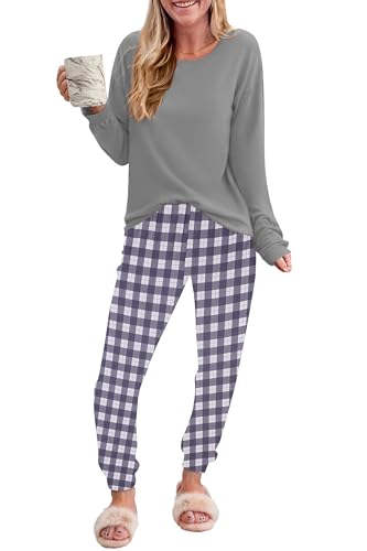 Grey and White Plaid