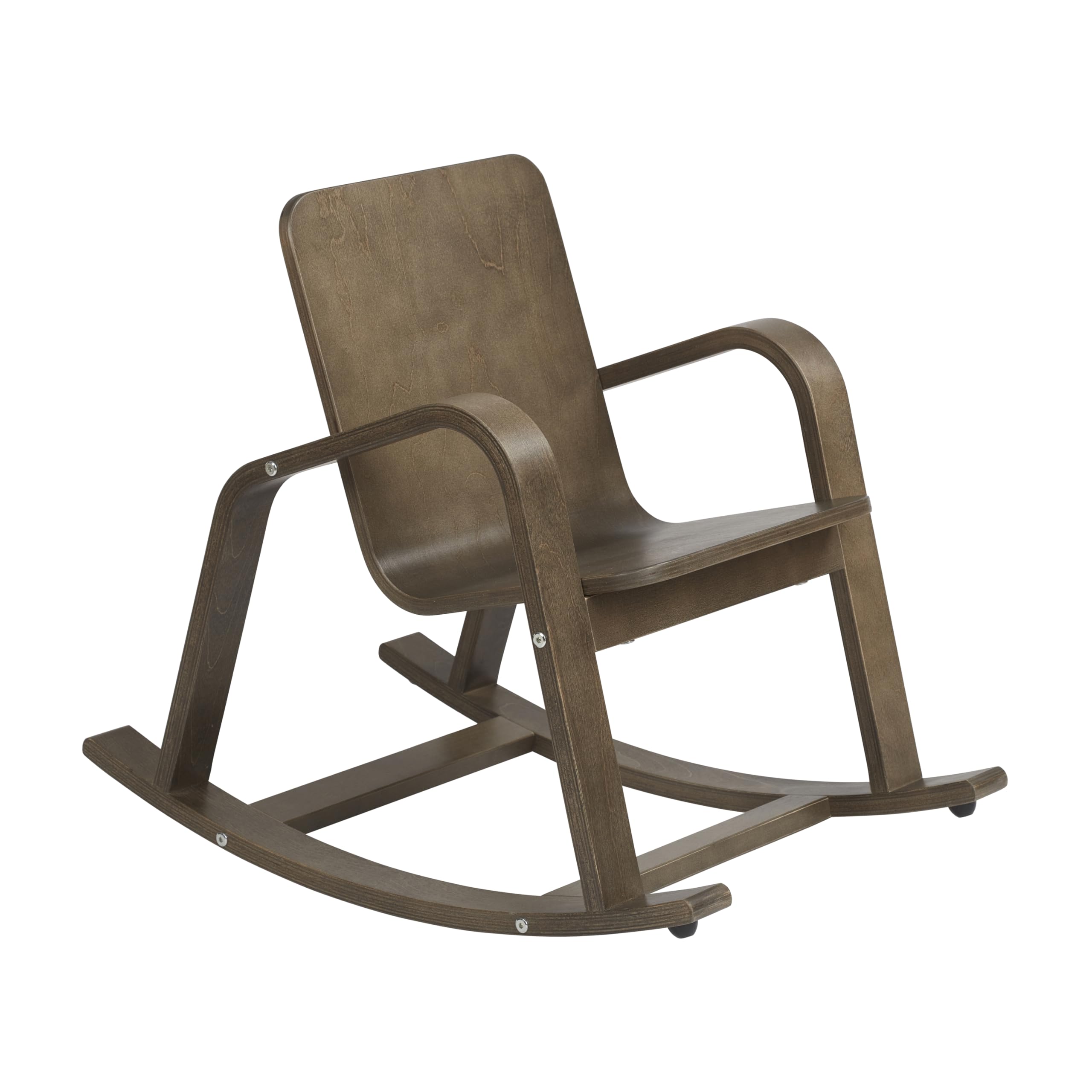 ECR4Kids Bentwood Rocking Chair for Toddlers - Natural Wood Nursery Rocker with Grey Wash Finish - Perfect for Kids Bedroom, Playroom & Daycare Furniture