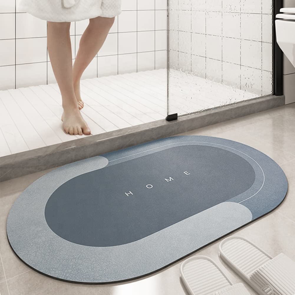 Super Absorbent Bath Mat - Non-Slip Quick-Drying Bathroom Rug for Shower, Sink & Bath - 19.7